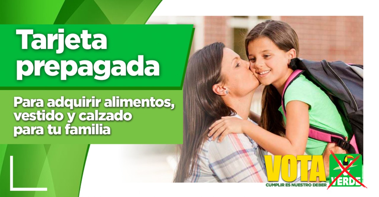 PARTIDO VERDE IMPULSA APOYOS PARA ALIMENTOS, ROPA Y CALZADO.