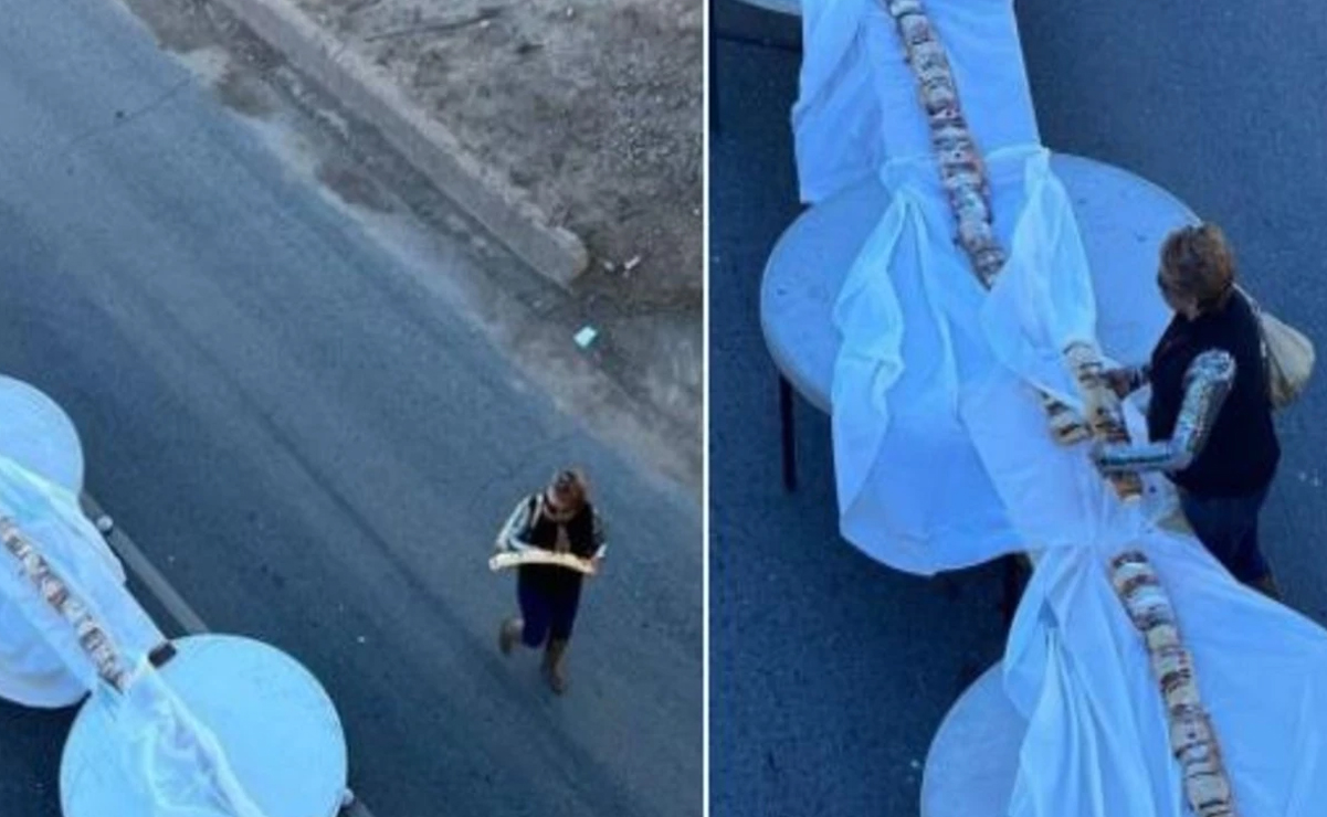 Mujer roba trozo de rosca que pretendía romper récord en Mexicali